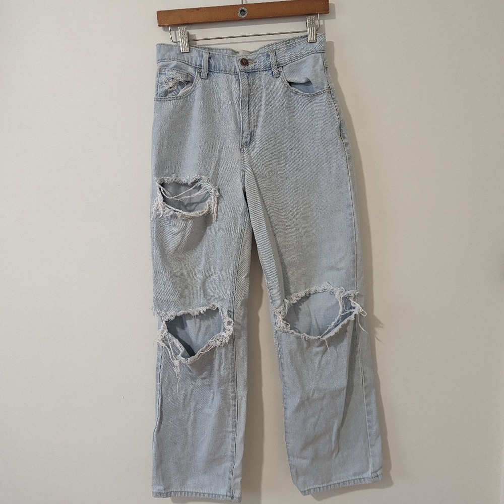 COPY - Abrand high waisted, baggy fit blue slouch jeans jeans, size 26